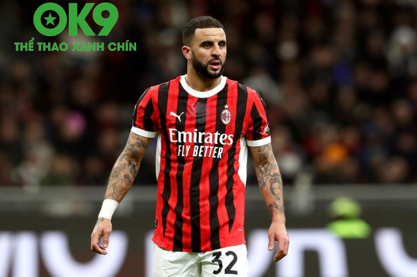 Kyle Walker chưa để lại dấu ấn tại Milan (Ảnh: ESPN).